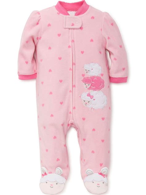 fleece pajamas baby girl|3 6 month fleece sleepers.